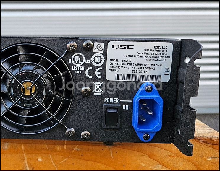 [QSC] CXD4.5 중고 4채널 파워앰프 (DSP)--4