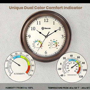 고급 벽시계 ㆍ온도 및 습도계 무소음