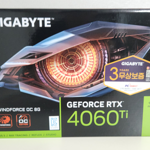 (미개봉) 기가바이트 RTX 4060Ti OC D6 8