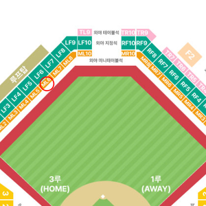 한국시리즈 4차전 외야 미니테이블석 2연석