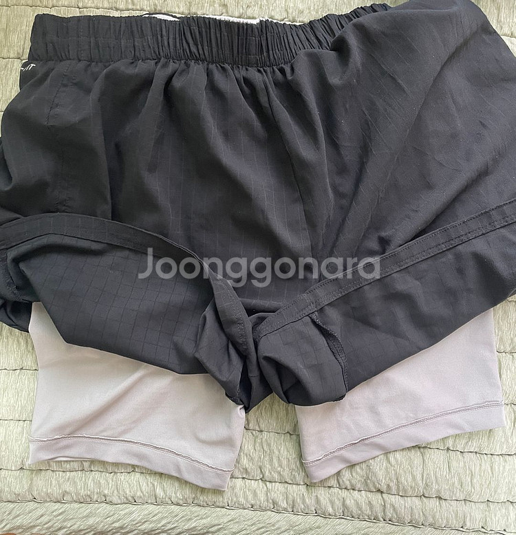 정품 나이키 드라이핏 투인원 러닝 반바지 [L]--1