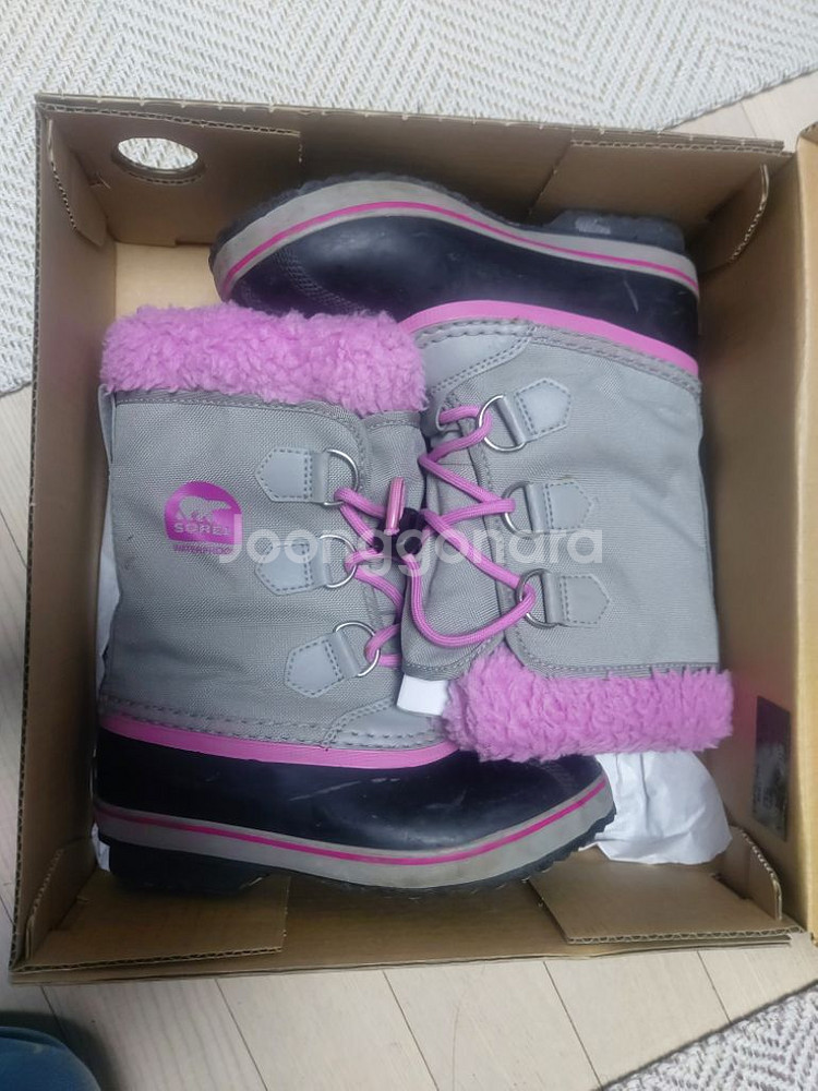 sorel 소렐 키즈 나일론 방수 겨울 부츠 190mm--4