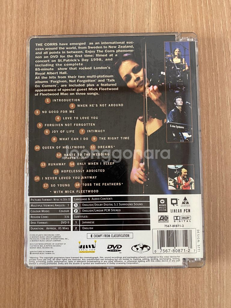 DVD the Corrs 1disk--1