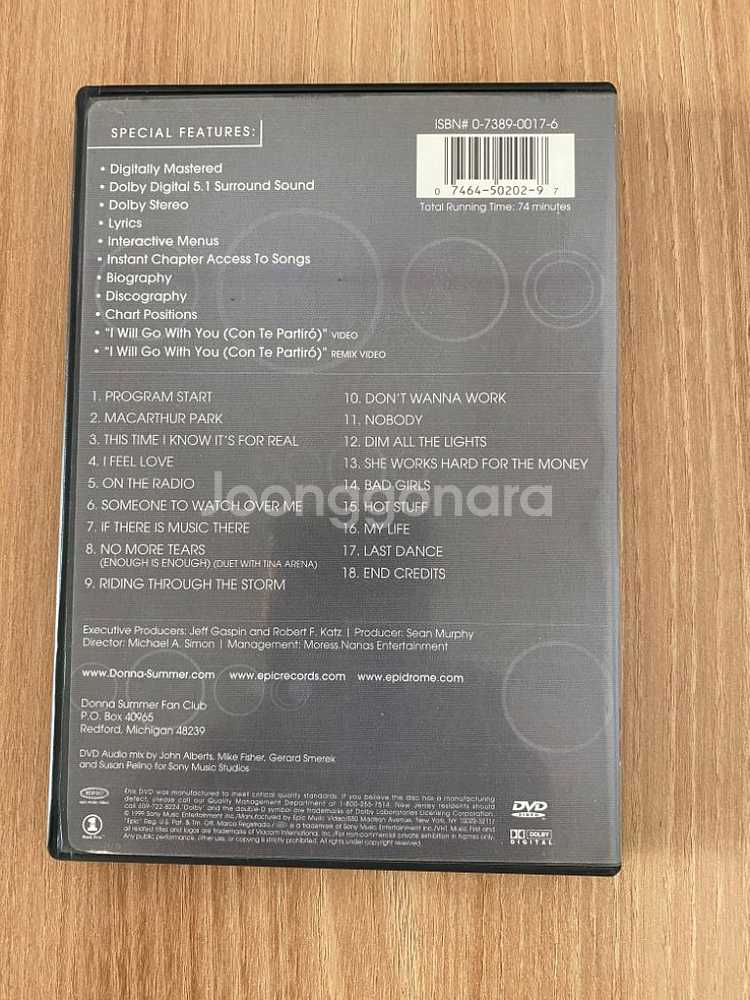 DVD DONNA SUMMER 1disk--1