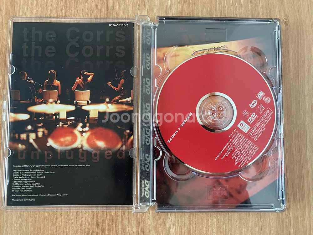 DVD 팝송 the Corrs 1disk--2