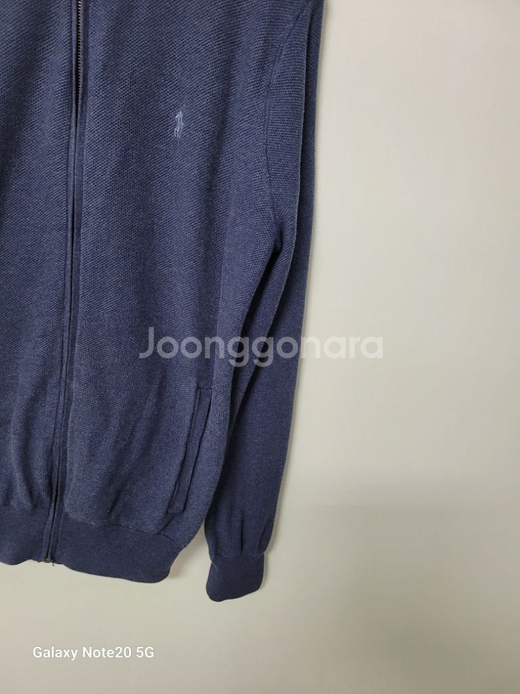 남성 폴로랄프로렌 피마코튼 집업니트 (스판100)--2