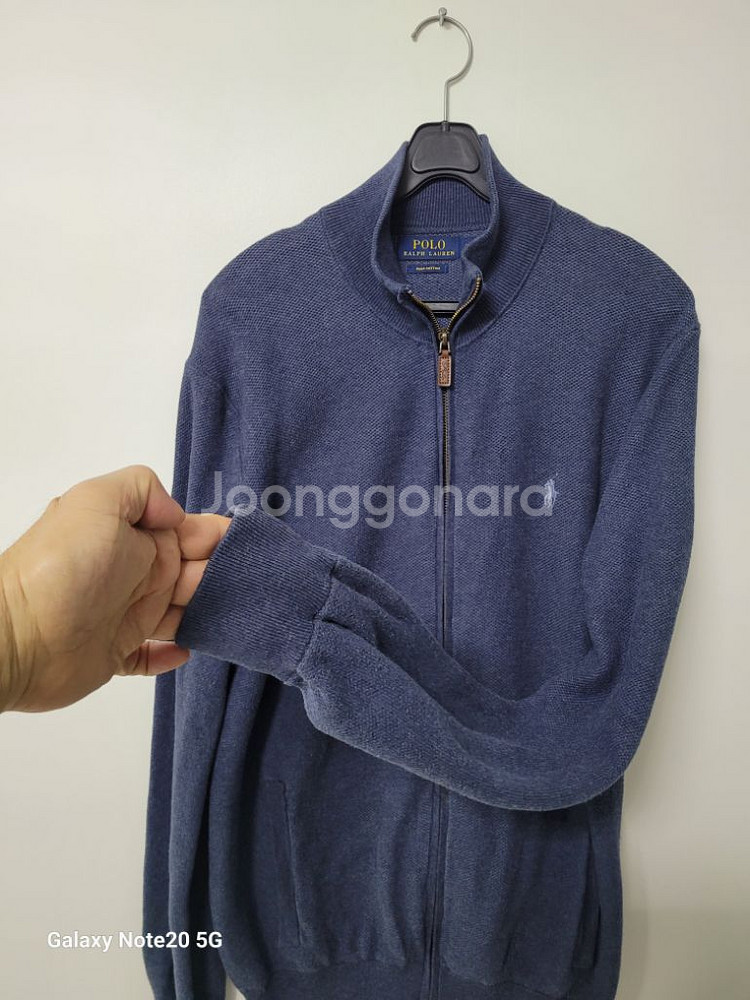 남성 폴로랄프로렌 피마코튼 집업니트 (스판100)--3