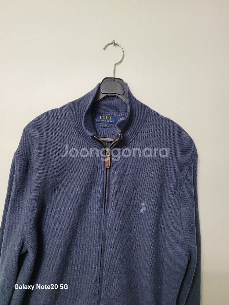 남성 폴로랄프로렌 피마코튼 집업니트 (스판100)--1