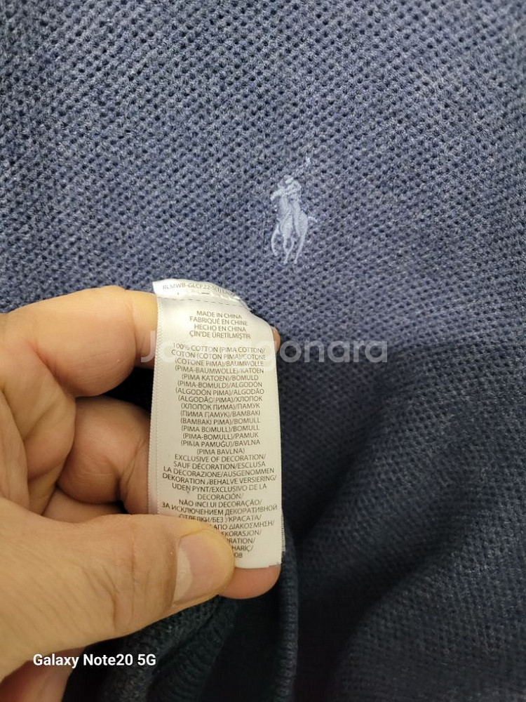 남성 폴로랄프로렌 피마코튼 집업니트 (스판100)--5