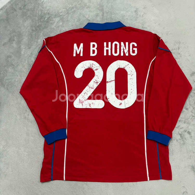 나이키 축구 국대 98-00 홍명보 긴팔 유니폼 XL--1