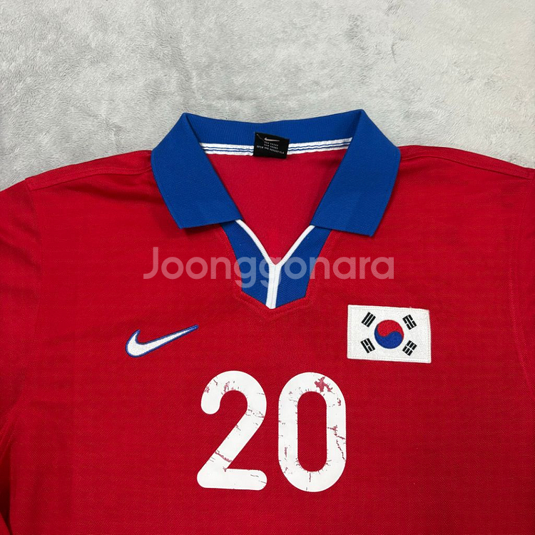 나이키 축구 국대 98-00 홍명보 긴팔 유니폼 XL--4