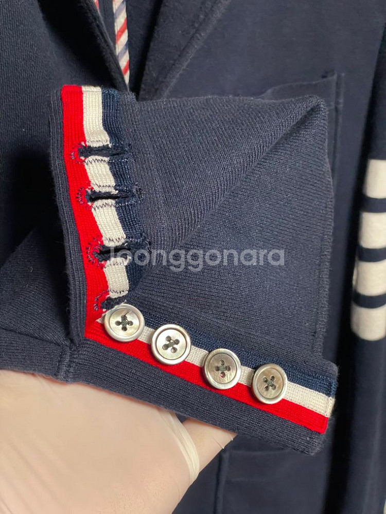 [백화점판/1 size]톰브라운 사선완장 코튼 블레이저--2