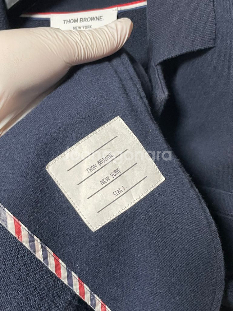 [백화점판/1 size]톰브라운 사선완장 코튼 블레이저--5