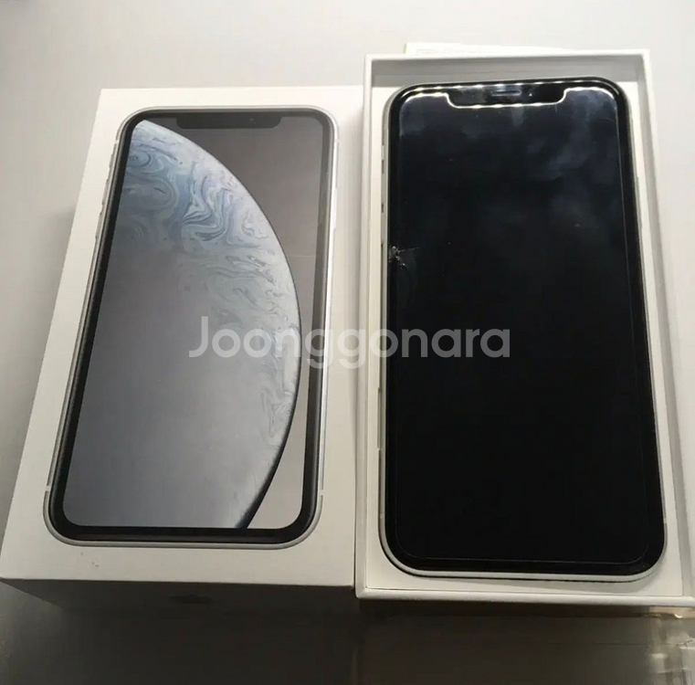 아이폰xr 화이트 64gb--1