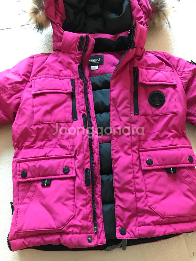 여아 팬콧 덕다운 패딩잠바 110(5T)--3