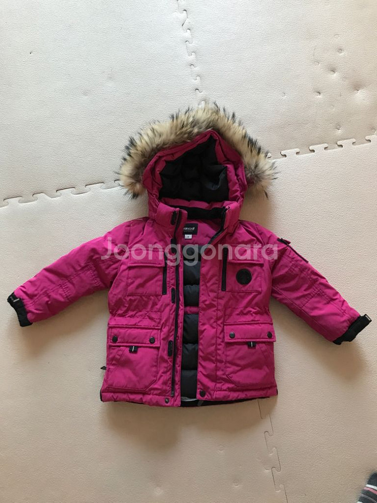 여아 팬콧 덕다운 패딩잠바 110(5T)--1