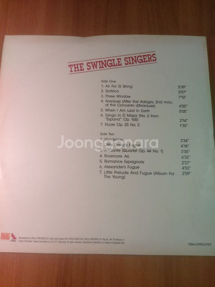 LP The Swingle Singers--1