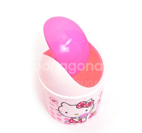헬로키티 미니 휴지통 Hello Kitty 정품--2