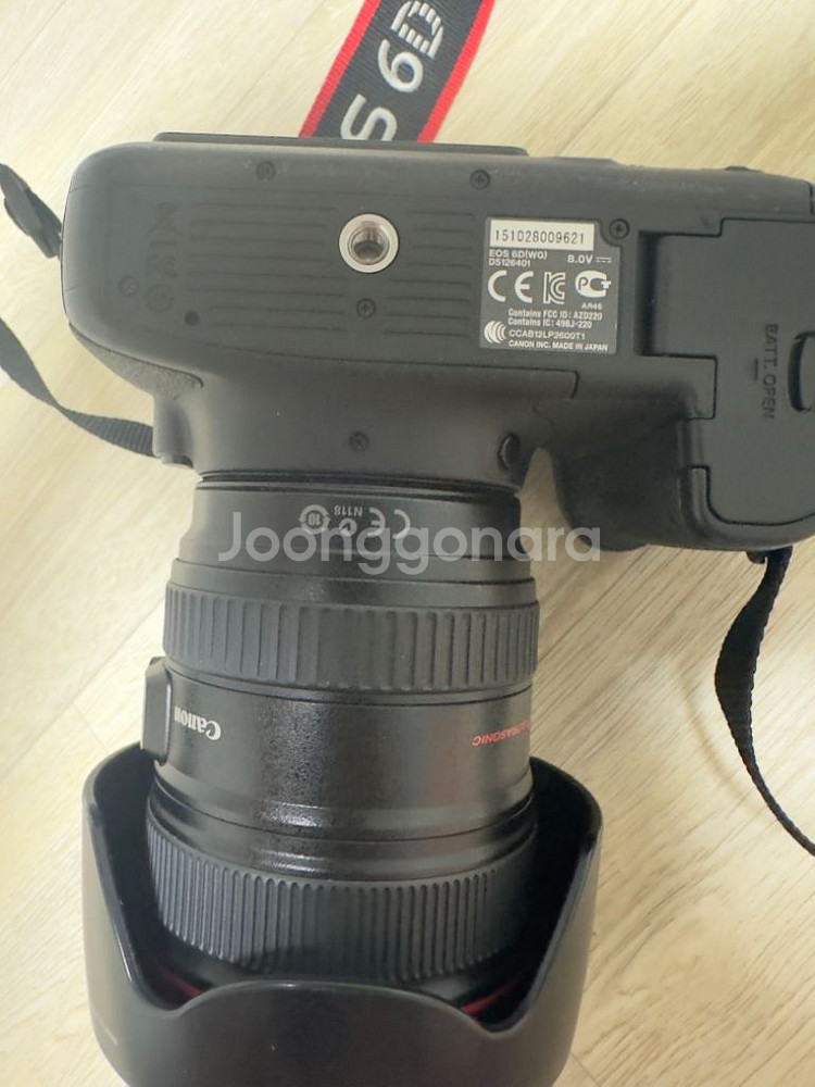 캐논 6D 카메라 팝니다. (와파이 사진 전송가능--3
