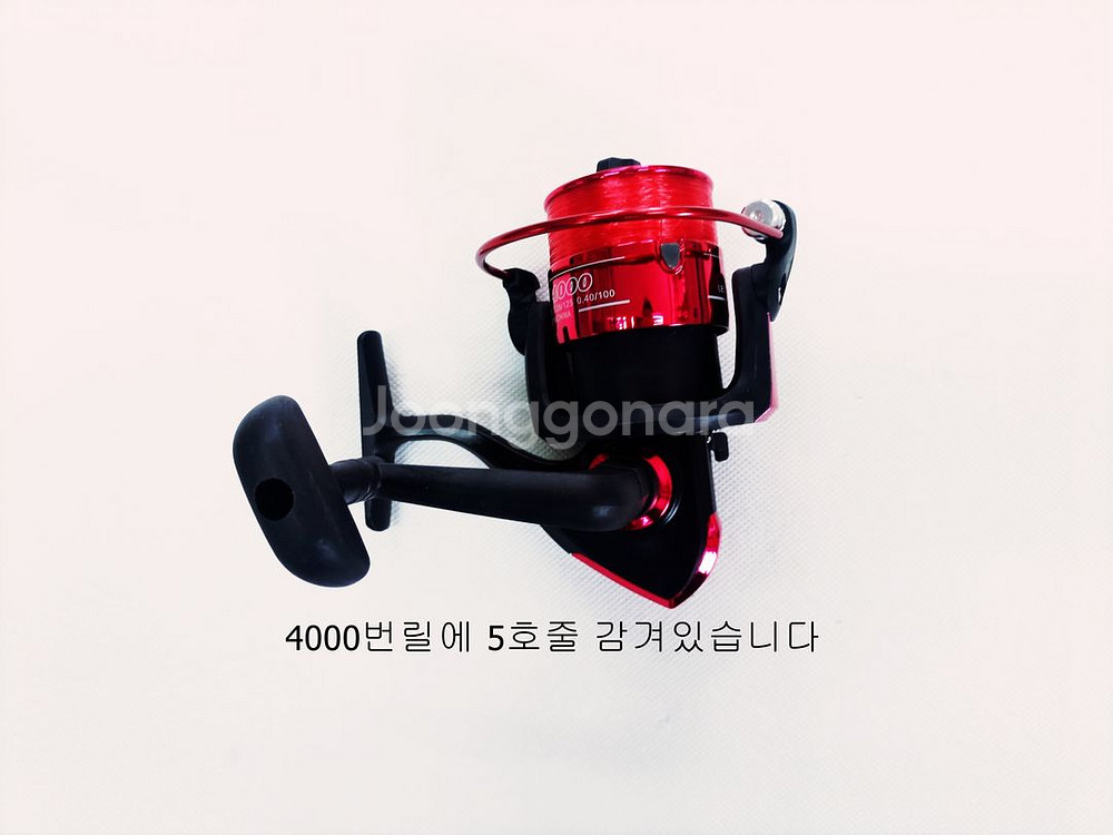 원투낚시대3 4m+루어대+민장대+릴2대+릴줄+소품세트--9