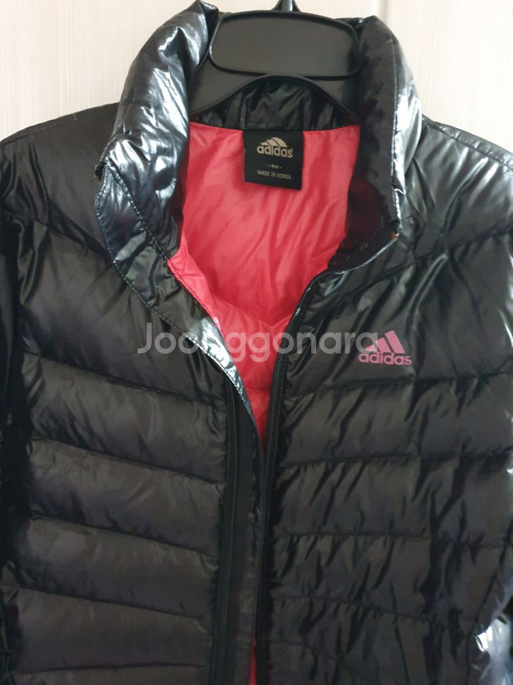 아디다스 경량 구스다운 패딩 85 블랙 거위털 90%--1