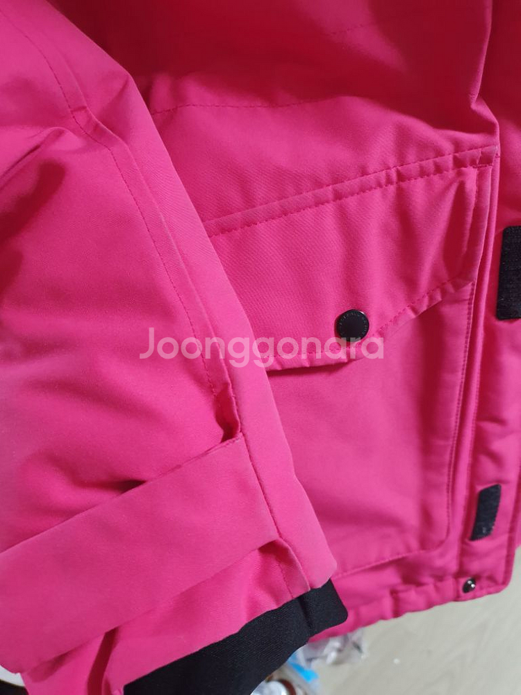 MLB 라쿤털 덕다운 점퍼 85 핑크 오리털 패딩 자켓--8