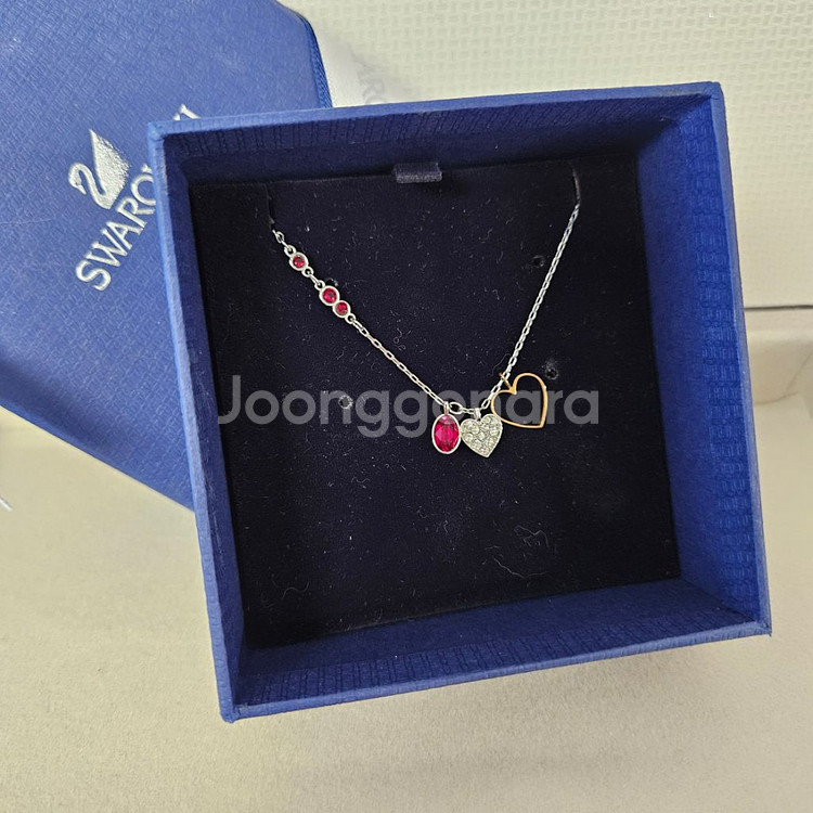 스와로브스키 SWAROVSKI Duo Heart 목걸이--1
