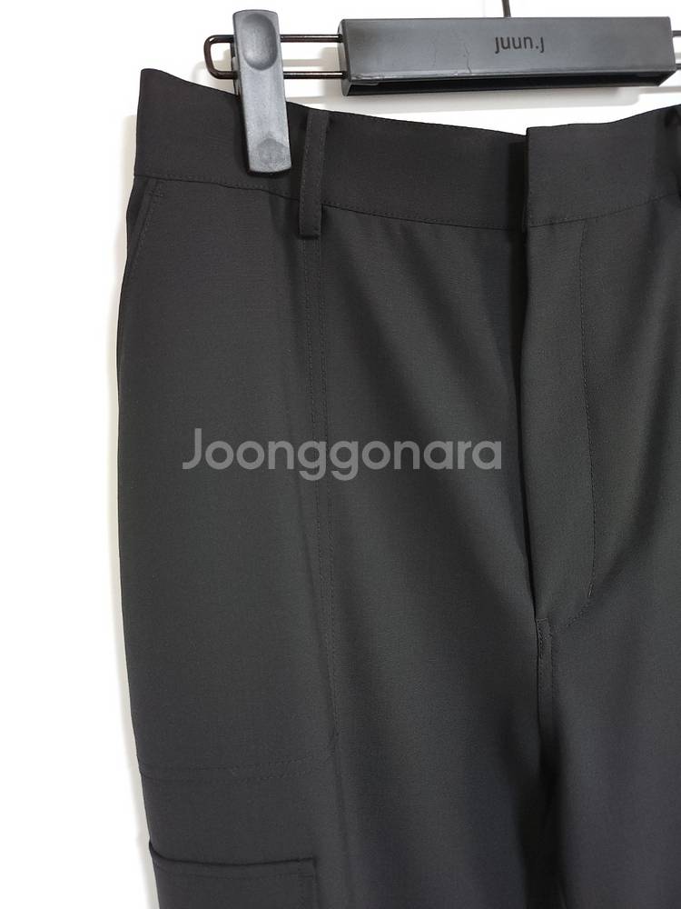 46 준지 블랙 카고 조거 팬츠 바지--1