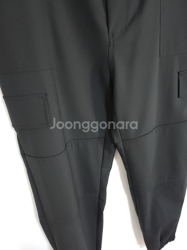 46 준지 블랙 카고 조거 팬츠 바지--2