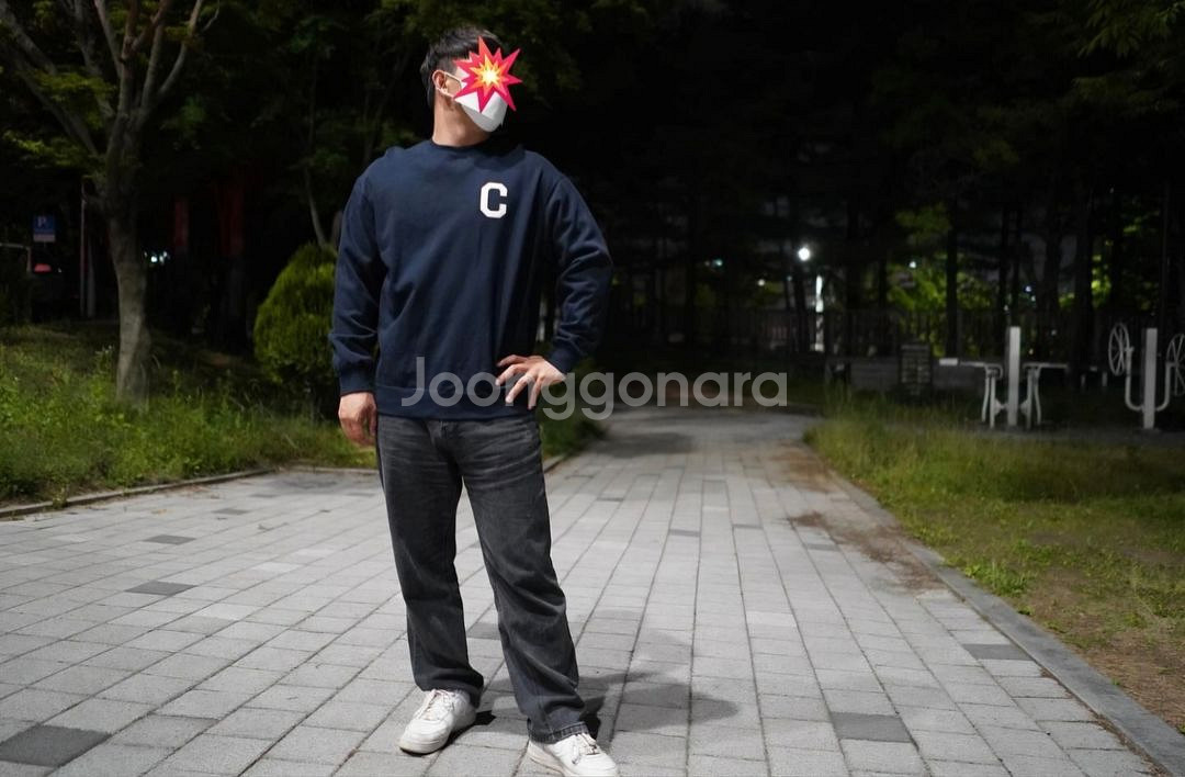 커버낫 맨투맨 네이비--1