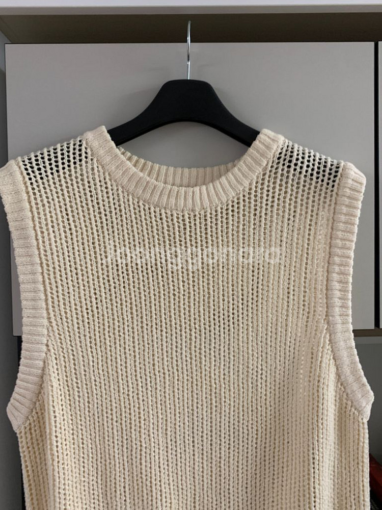 벨리에 아이보리 니트 조끼 베스트 (M size)--1