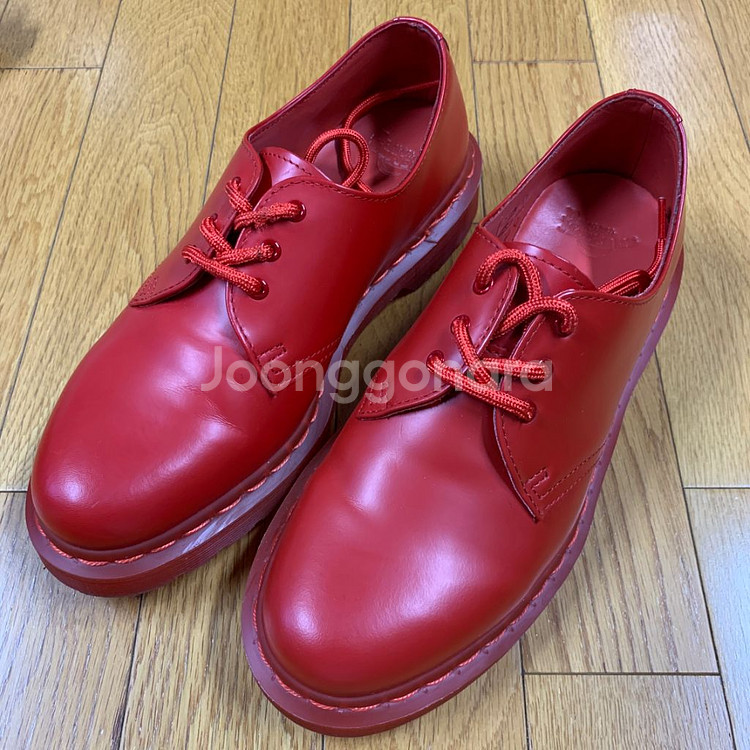 닥터마틴 1461 mono poppy red UK6--0