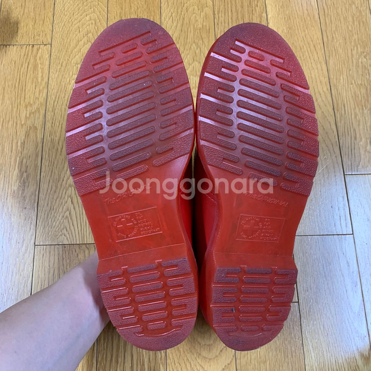 닥터마틴 1461 mono poppy red UK6--2