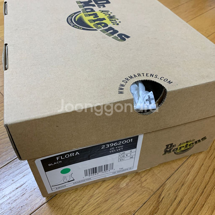 닥터마틴 플로라 벨벳 UK5 EU38 23962001--4