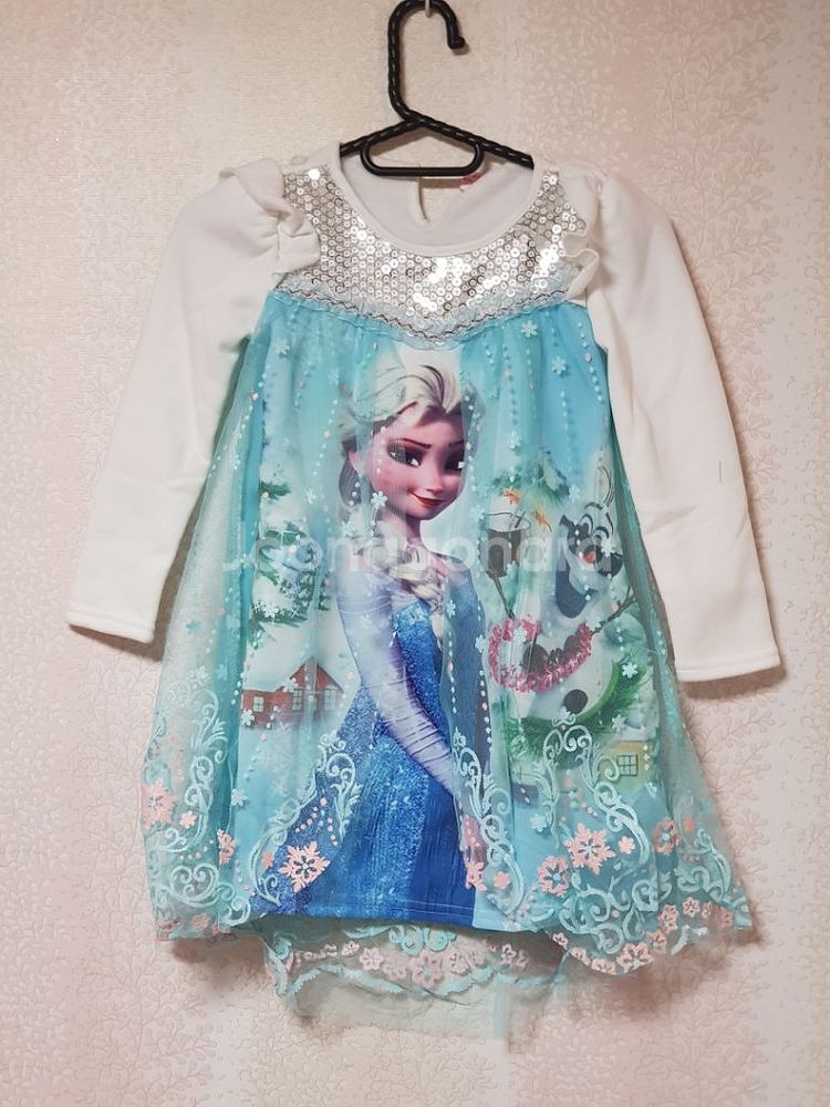 겨울왕국 엘사 기모원피스/120--0