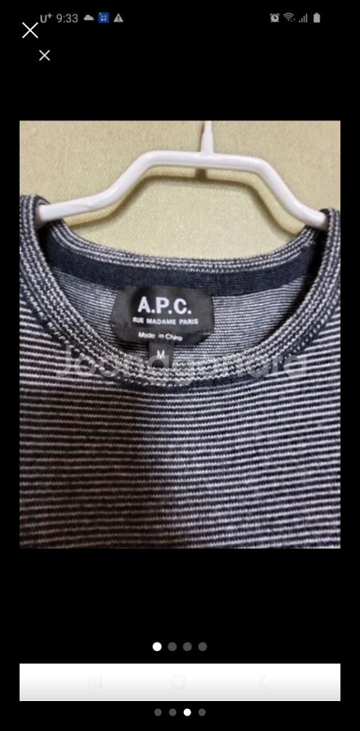 A.P.C 아페쎄 긴팔 니트=남성 M 사이즈(100)--2