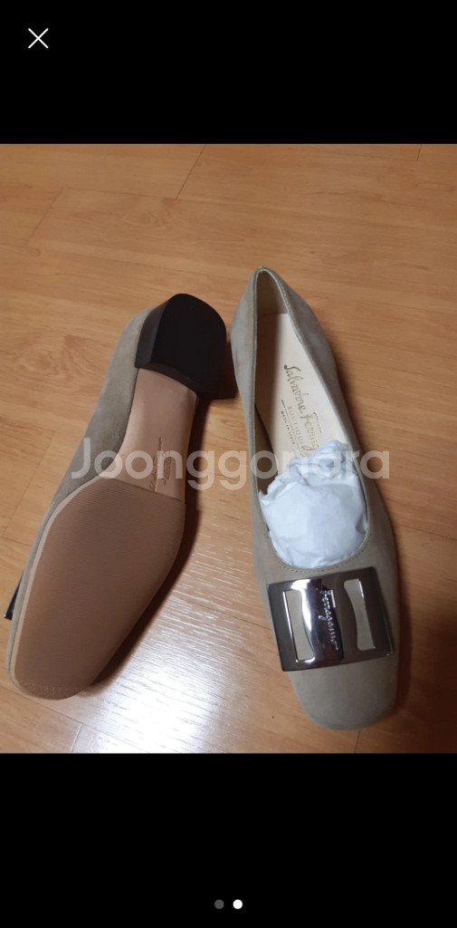 페레가모 (완전새것)여성구두 230/ 6인치반--1