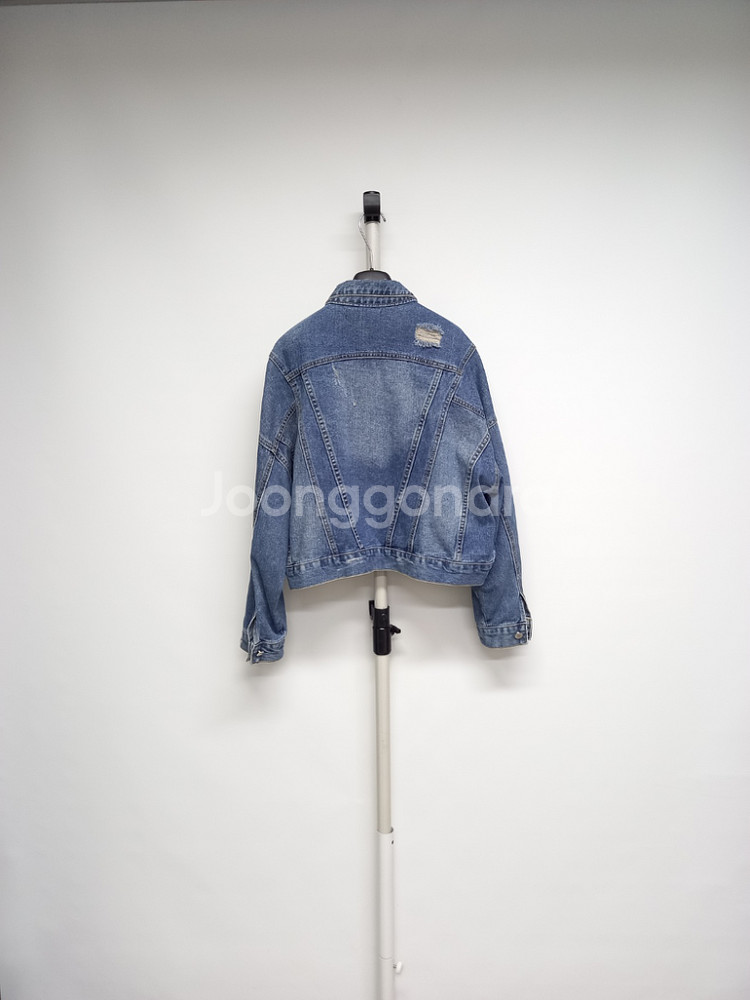새 제시뉴욕 알렉시스 데님 숏 언발 자켓 F--1