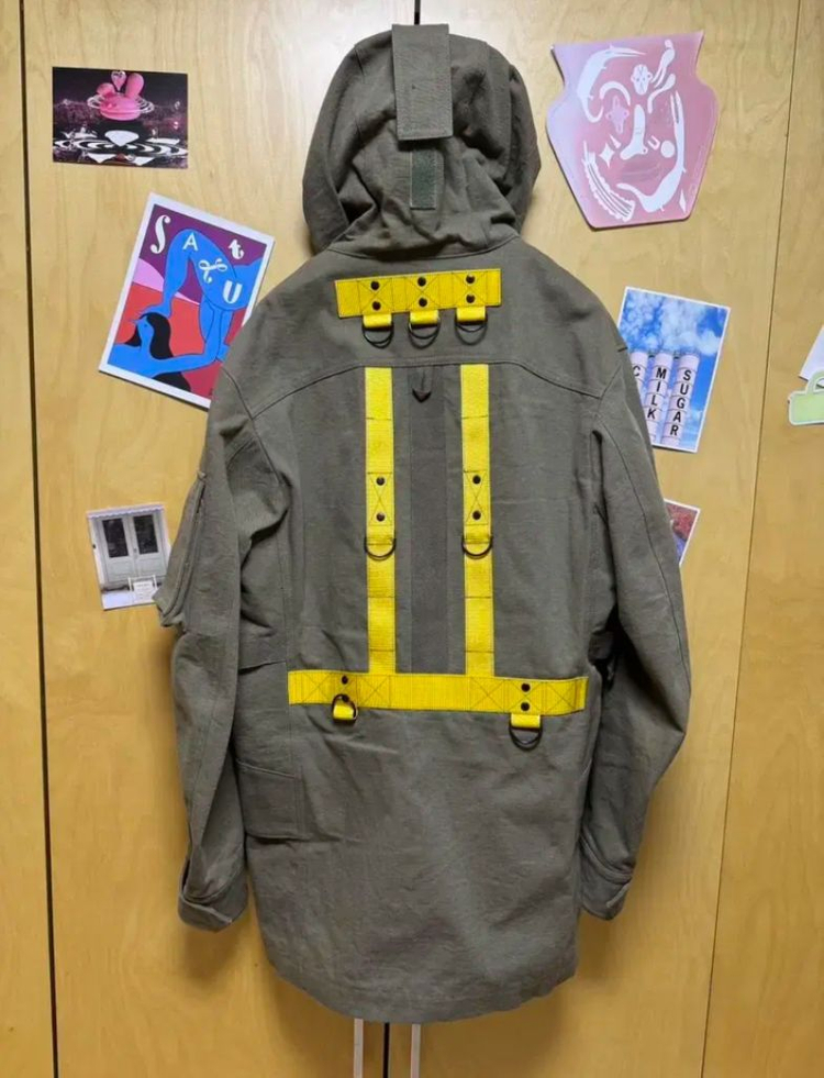 준야와타나베 꼼데가르송 맨 코트 카키 이미지