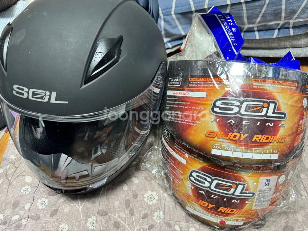 솔 헬멧 SOL SF-2M SOLID 매트블랙 M사이즈--5