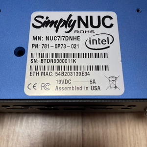 인텔 누크 미니 pc NUC NUC7 i7 DNHE