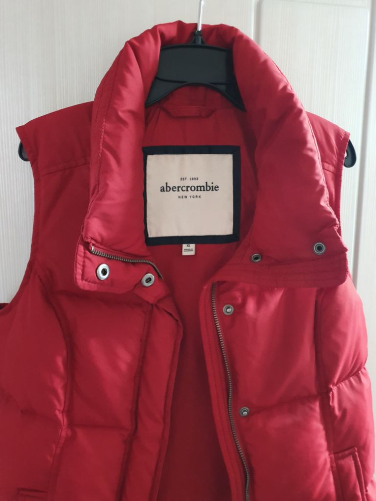 아베크롬비 덕다운 패딩 조끼 XL 오리털 베스트 44 55--2