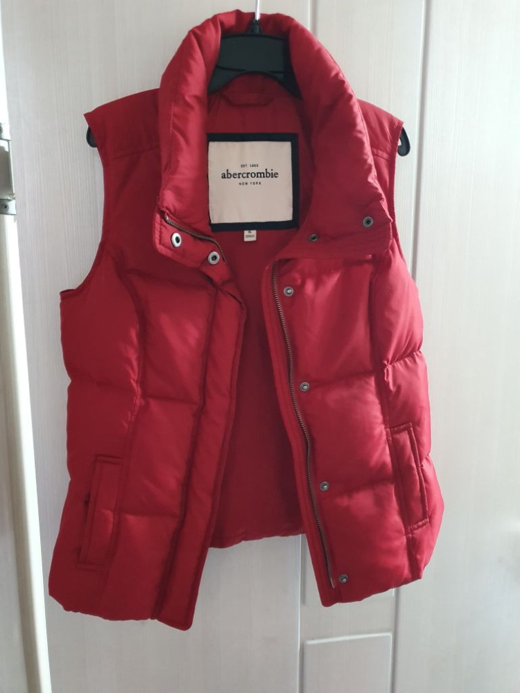 아베크롬비 덕다운 패딩 조끼 XL 오리털 베스트 44 55--1