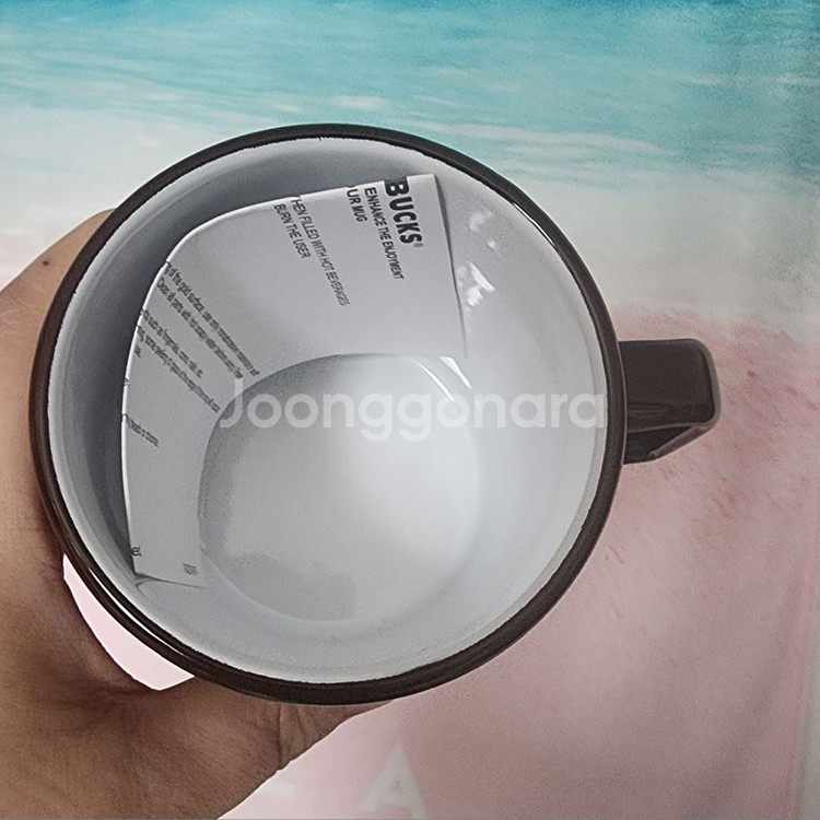 스타벅스 사이렌 브라운 에나멜 머그--3