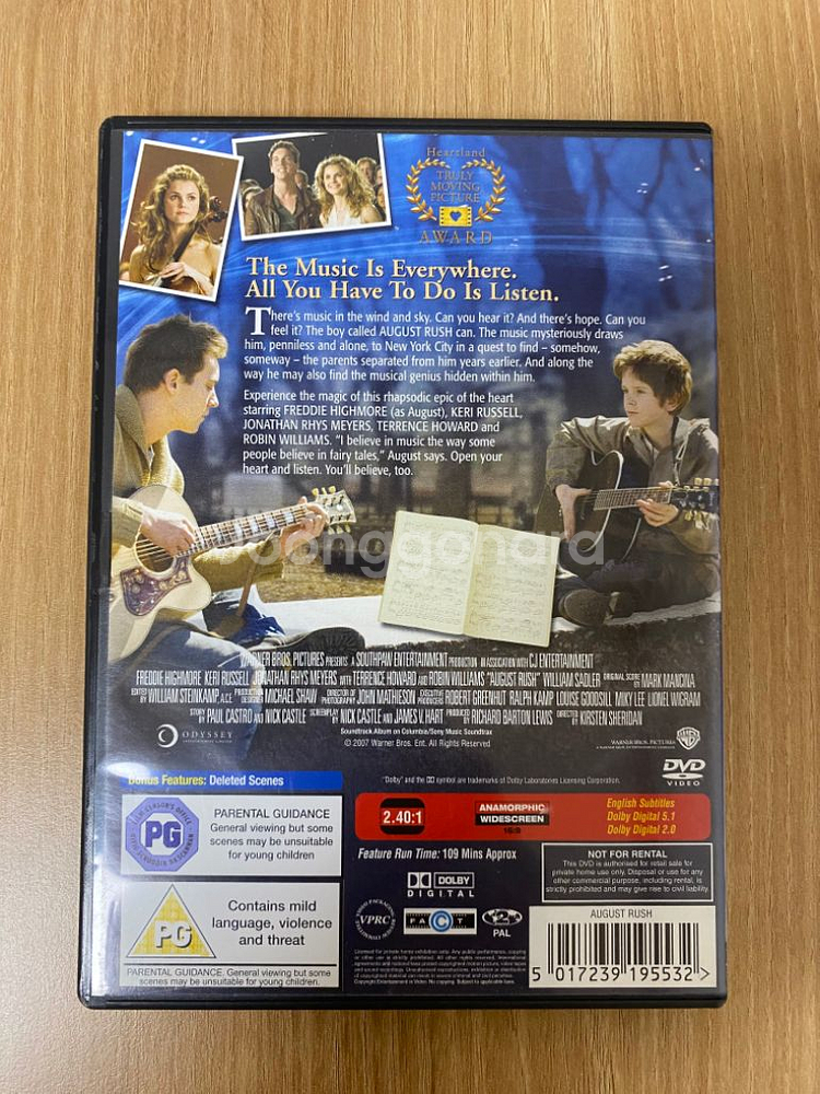 DVD 어거스트 러쉬해외판--1