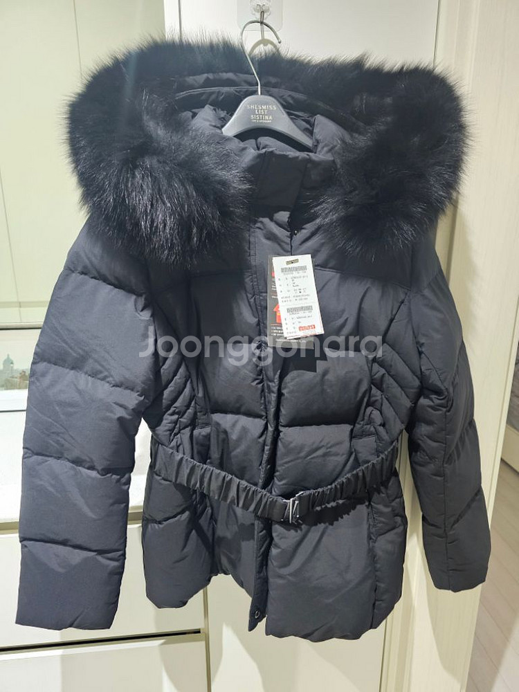 숲 폭스 퍼 구스 다운 패딩 66 새상품--3