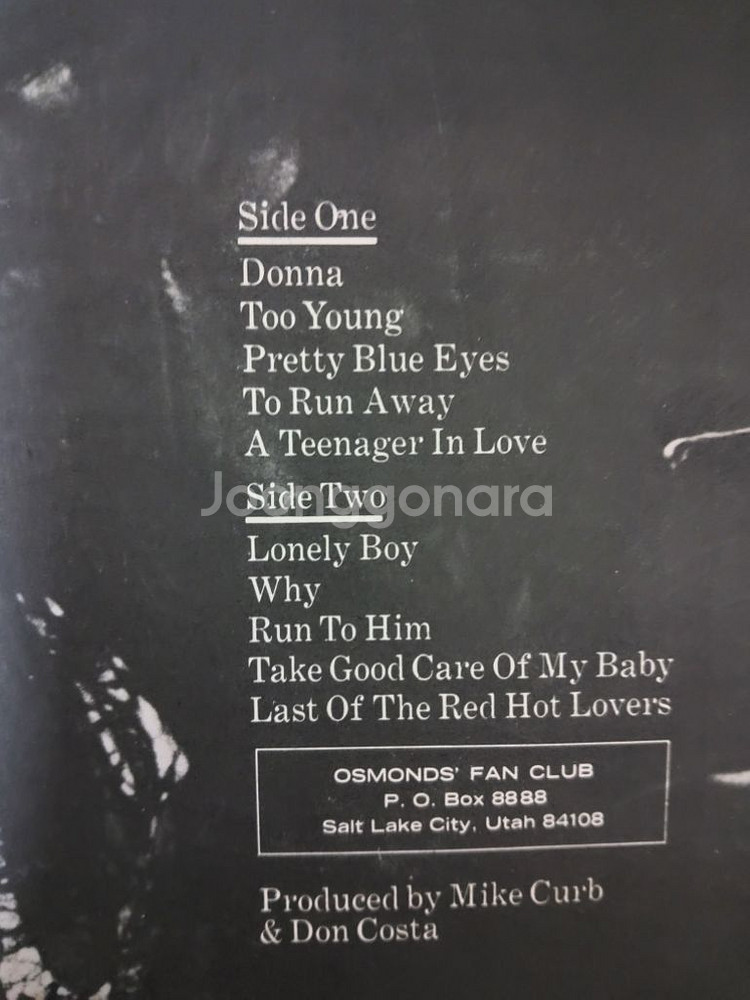 DONNY OSMOND 음반 t (LP 턴테이블 오디오--2