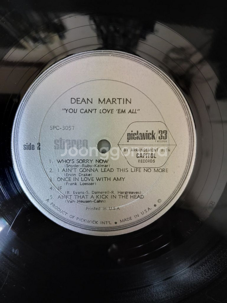 DEAN MARTIN 음반 y (LP 턴테이블 오디오--4