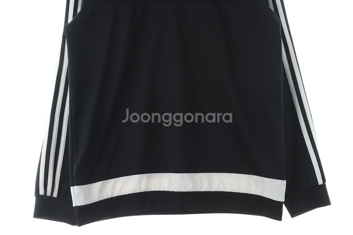 (L) 아디다스 맨투맨 티셔츠 블랙 삼색선 올드스쿨--3