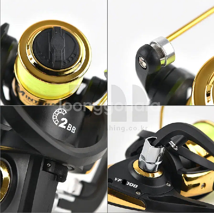 원투낚시대3.6m2대+4000번릴2대+릴줄--8